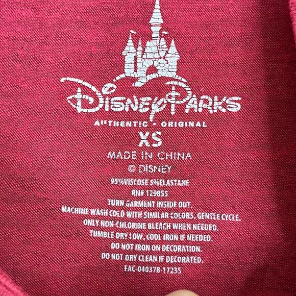 Disney Parks Best Day Ever Minnie Mouse Tee Heather Red XSmall XS Crew Neck - Picture 7 of 7